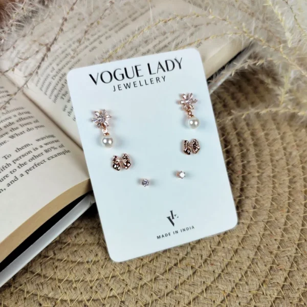 Poppy passion anti tarnish studs earrings