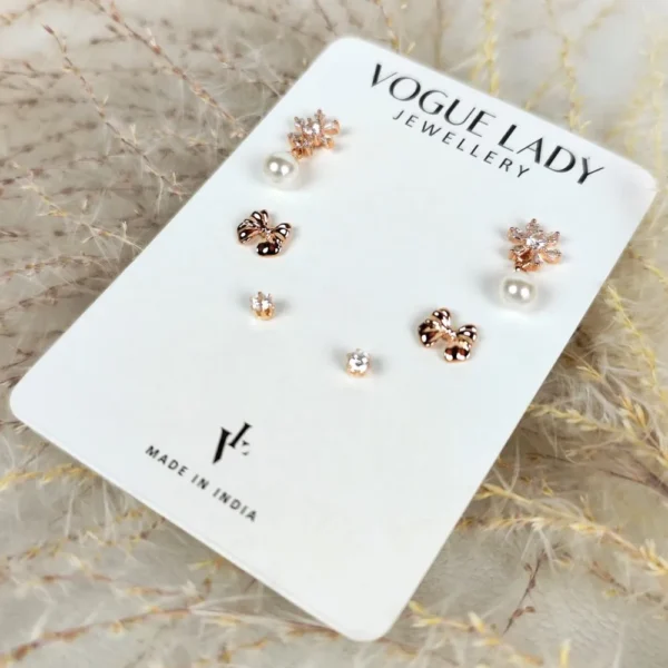 Poppy passion anti tarnish studs earrings