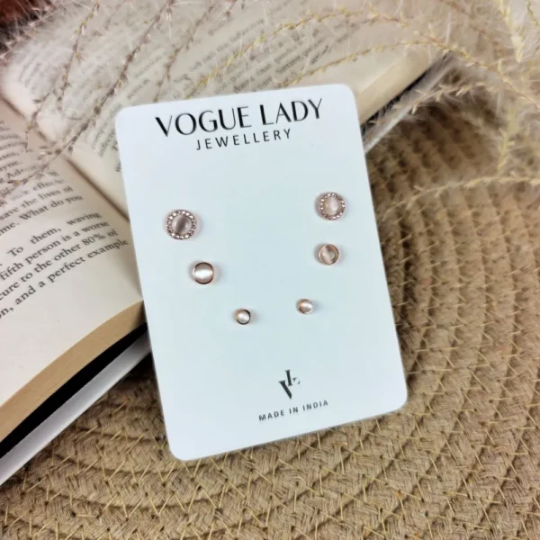 Solar flair anti tarnish studs earrings
