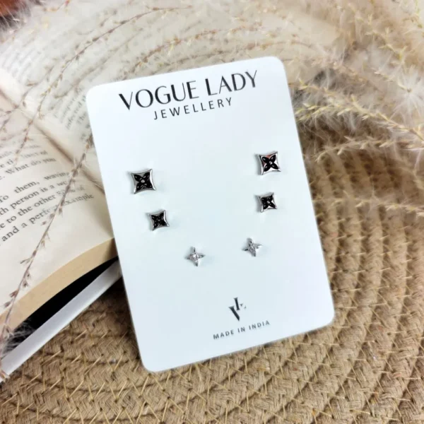 Night sky anti tarnish studs earrings
