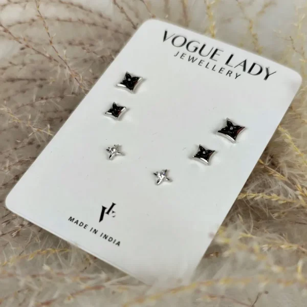 Night sky anti tarnish studs earrings