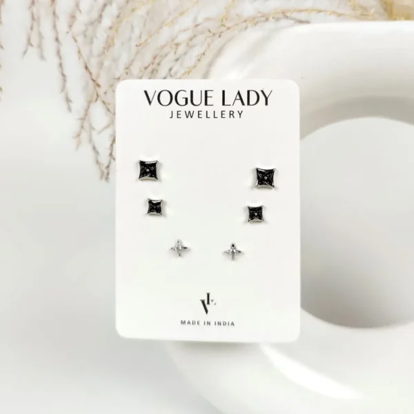 Night sky anti tarnish studs earrings