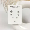 Gleam ring anti tarnish studs earrings