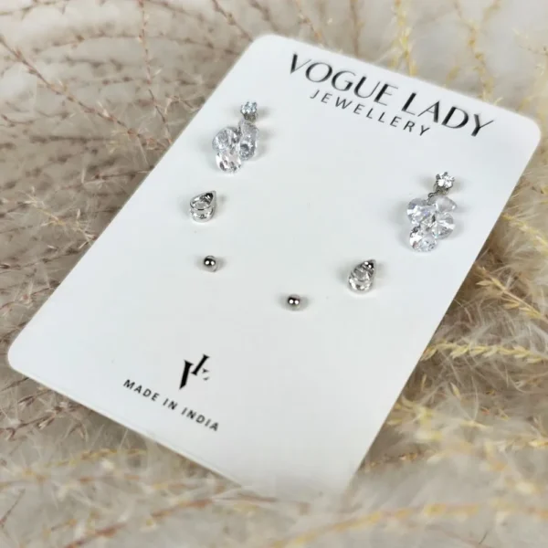 Luxe droplets anti tarnish studs earrings