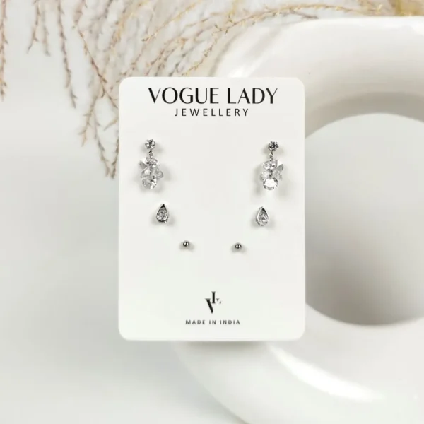 Luxe droplets anti tarnish studs earrings