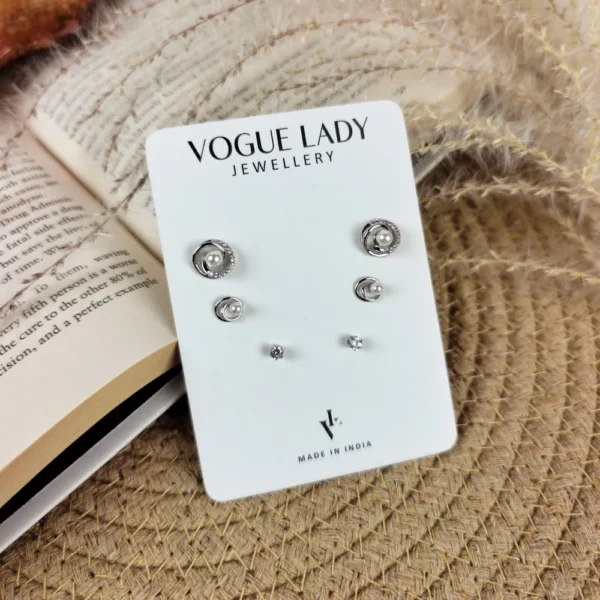 Cosmic spin anti tarnish studs earrings