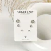 Cosmic spin anti tarnish studs earrings
