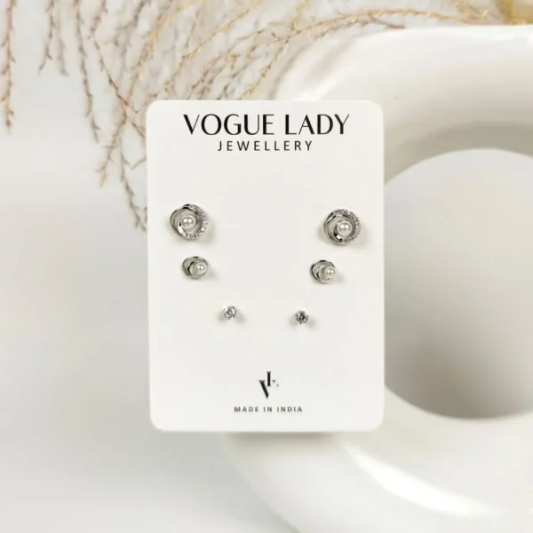 Cosmic spin anti tarnish studs earrings