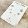 Crystal spark anti tarnish studs earrings