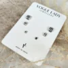 Shadow sphere anti tarnish studs earrings