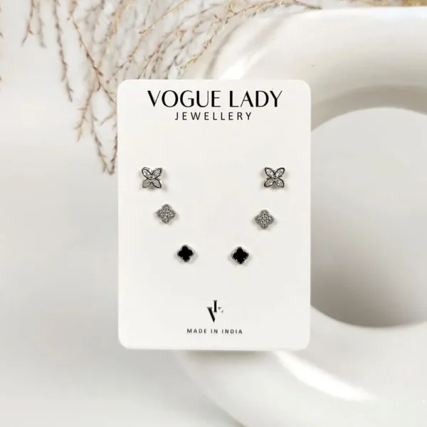 Scented petal anti tarnish studs earrings