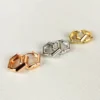 Glamour anti tarnish hoops earrings