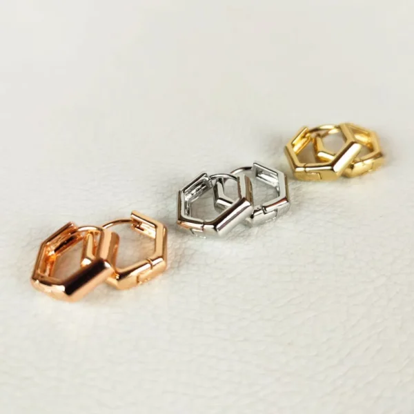 Glamour anti tarnish hoops earrings
