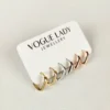 Supreme anti tarnish hoops earrings