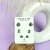 Splendor oxidised studs earrings