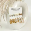 Golden rodeo studs and hoops