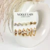 Golden canyon studs and hoops