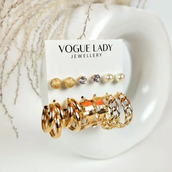 Golden stetson studs and hoops
