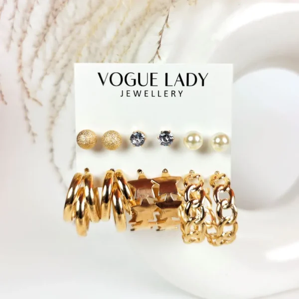 Golden stetson studs and hoops