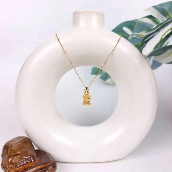 Bling bunny golden neck chain