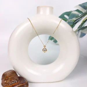 Forest fern golden neck chain