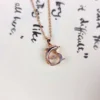 Azure dolphin rose gold neck chain