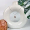 Azure dolphin rose gold neck chain