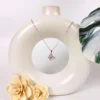 Butterfly gaze anti-tarnish neck piece