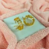 Golden glamour hoops earrings