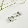 Glamour squares hoops earrings