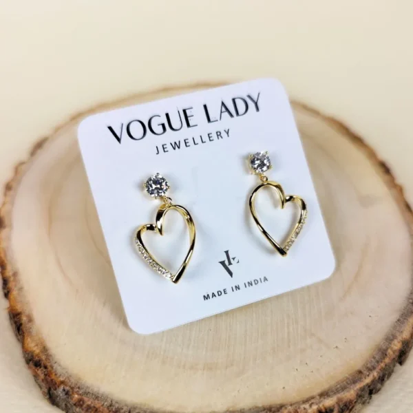 Loving embrace studs earrings