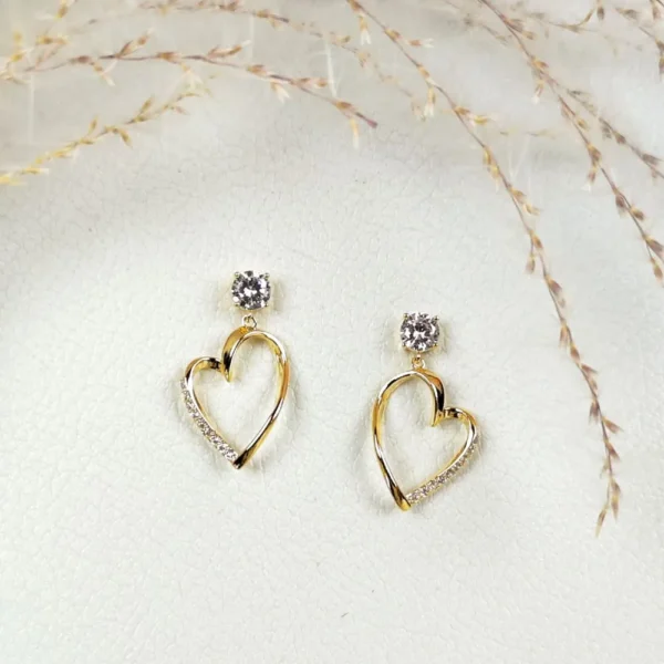 Loving embrace studs earrings