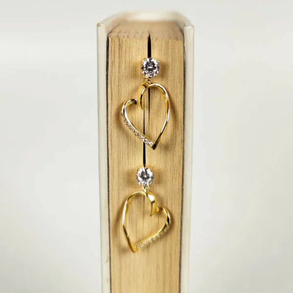 Loving embrace studs earrings