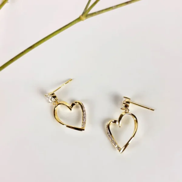 Loving embrace studs earrings