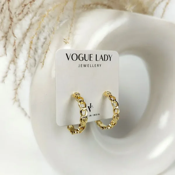 Sparkling aurora hoops earrings