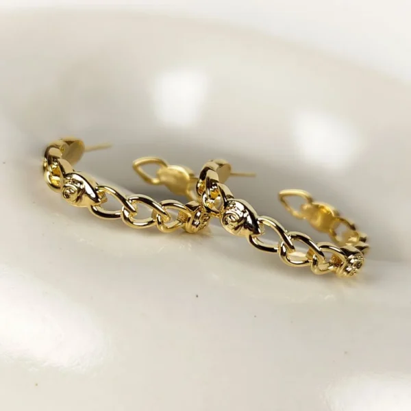 Sparkling aurora hoops earrings