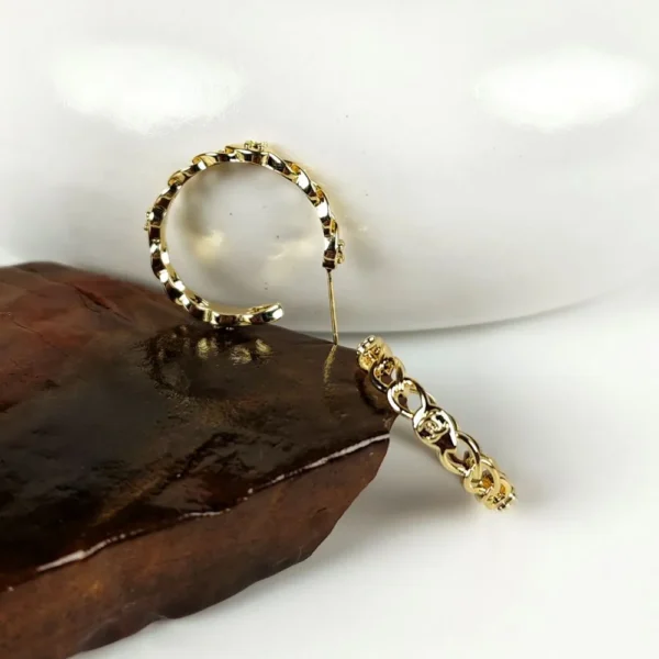 Sparkling aurora hoops earrings
