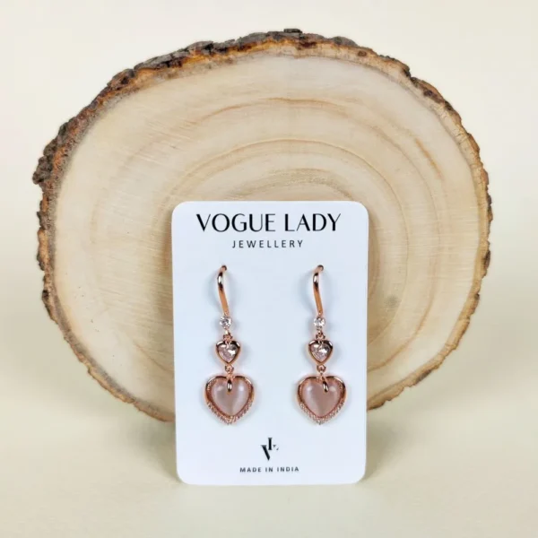 Iridescent glow drop earrings