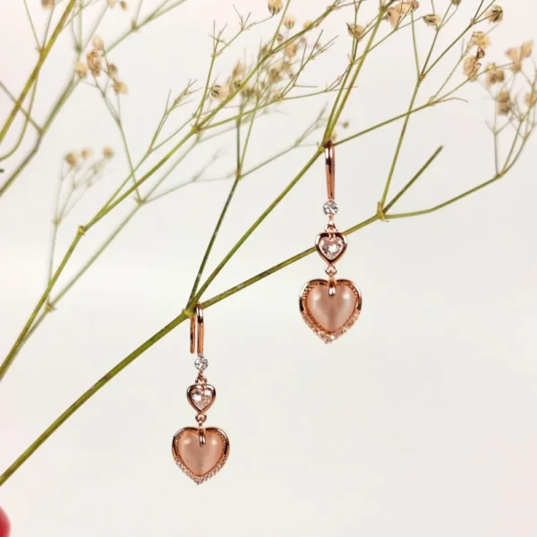 Iridescent glow drop earrings