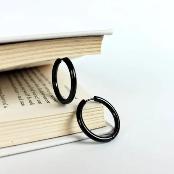 Lusty shadow hoops earrings