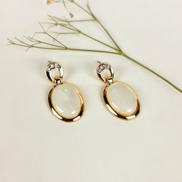 Romantic radiance moonstone earrings