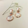 Romantic glow moonstone earrings