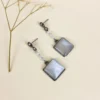 Ivory gleam moonstone earrings