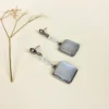 Ivory gleam moonstone earrings