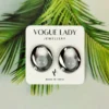 Eclipse orb moonstone studs earrings