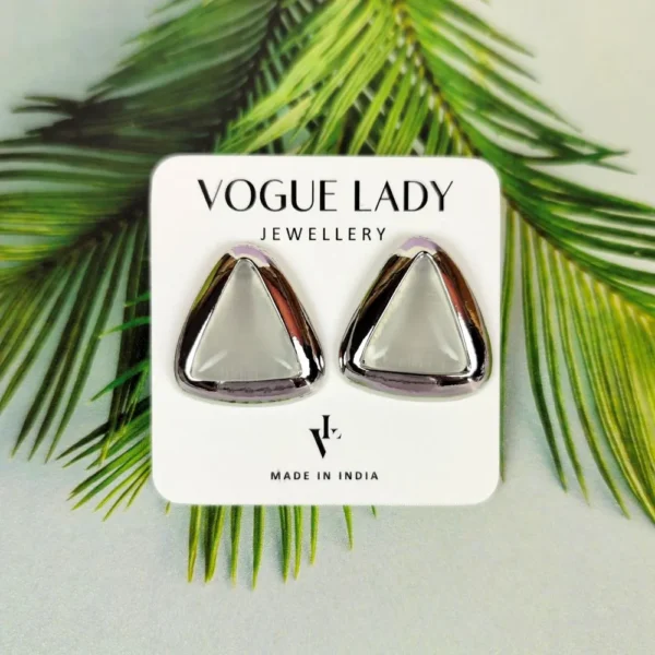 Glacial glamour moonstone earrings