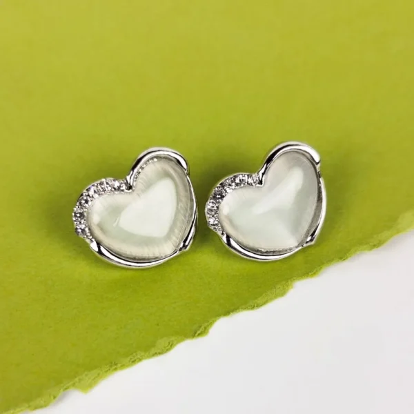 Urban edge moonstone studs earrings