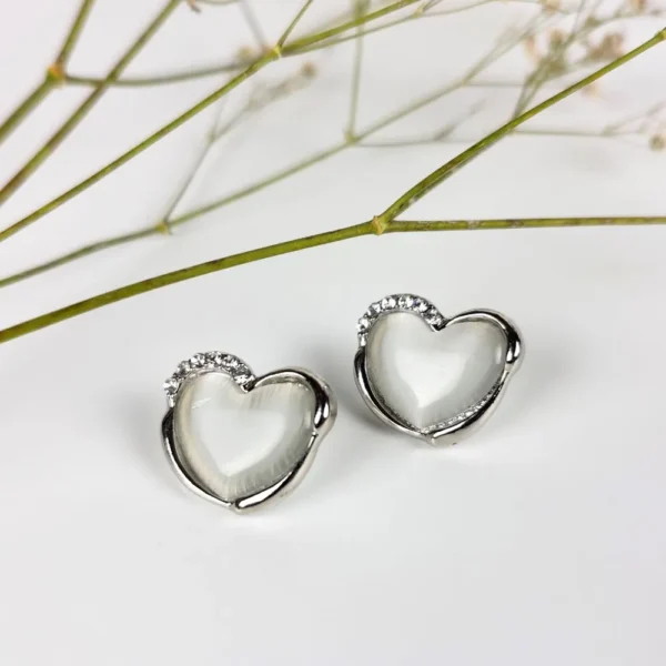 Urban edge moonstone studs earrings