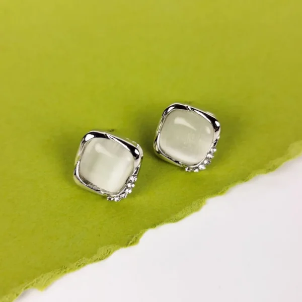 Urban vibes moonstone studs earrings