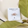 Rosy horizon adjustable finger ring
